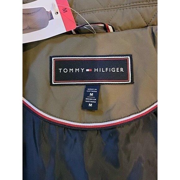 NWT Tommy Hilfiger Medium Womens Quilted Jacket Olive Juniper Green Item 1699187 - Picture 9 of 13
